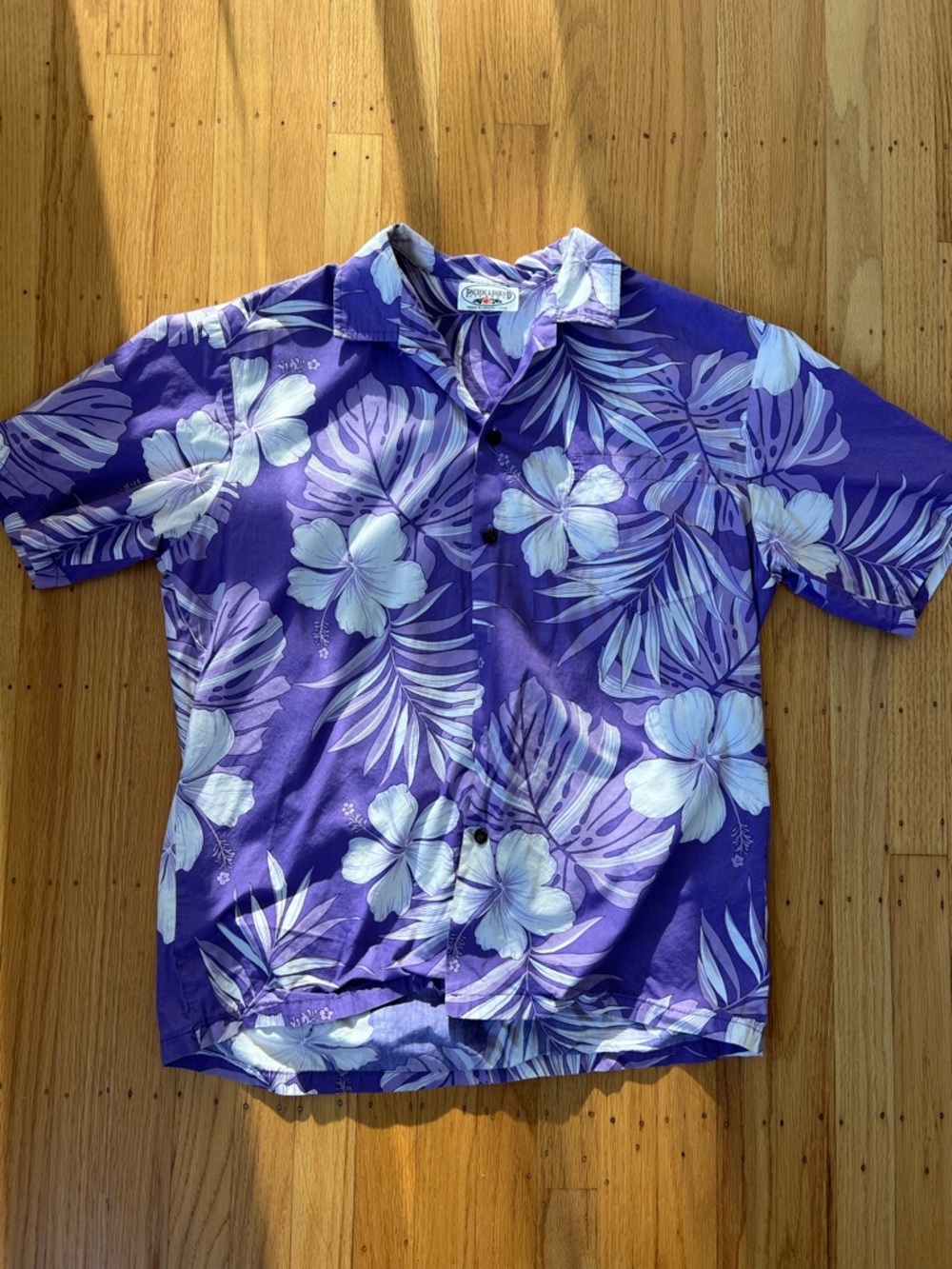 Pacific Legend Hawaiian Shirt Made In Hawaii USA Floral Leaves Size XL